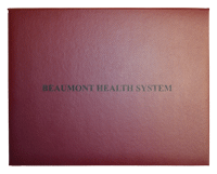 Burgundy leather diploma cover