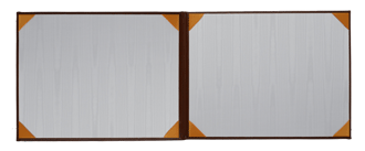 Landscape double diploma covers